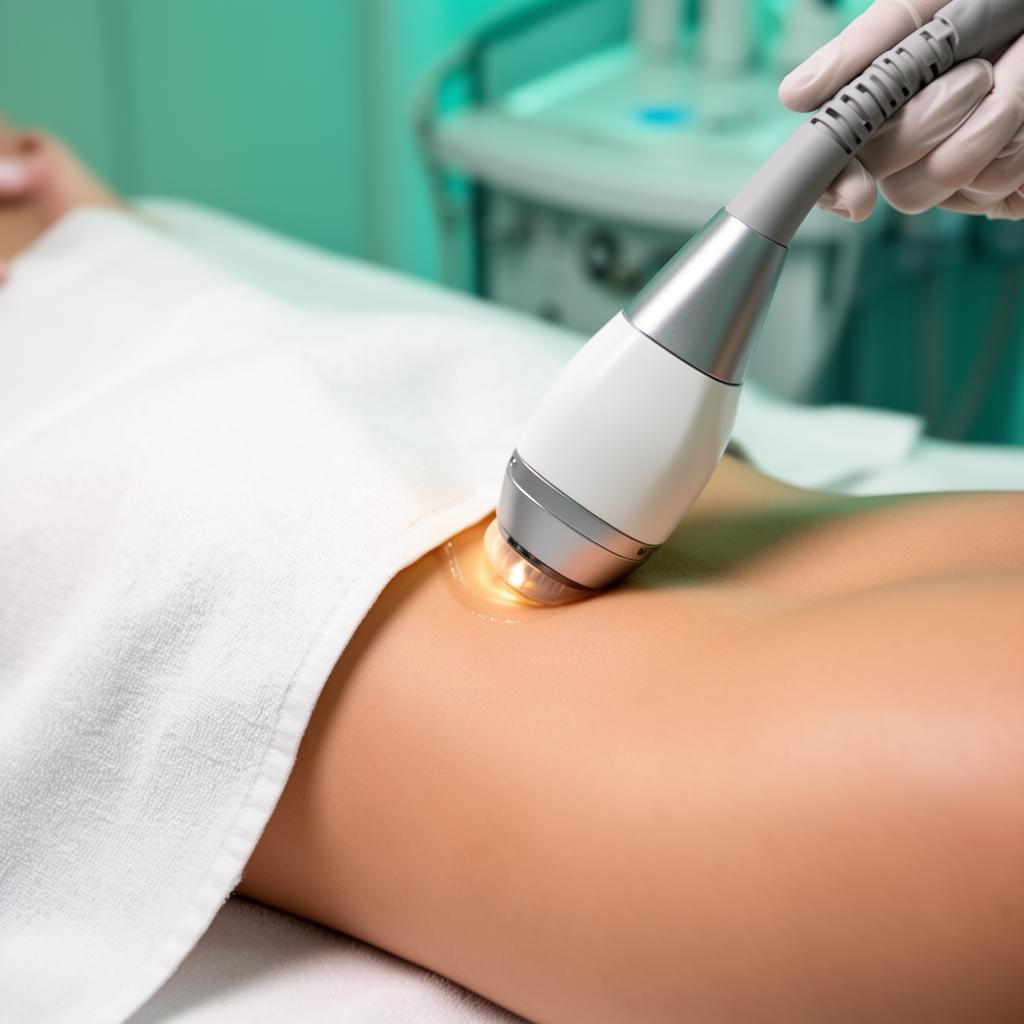 Body sculpting treatment in clinic